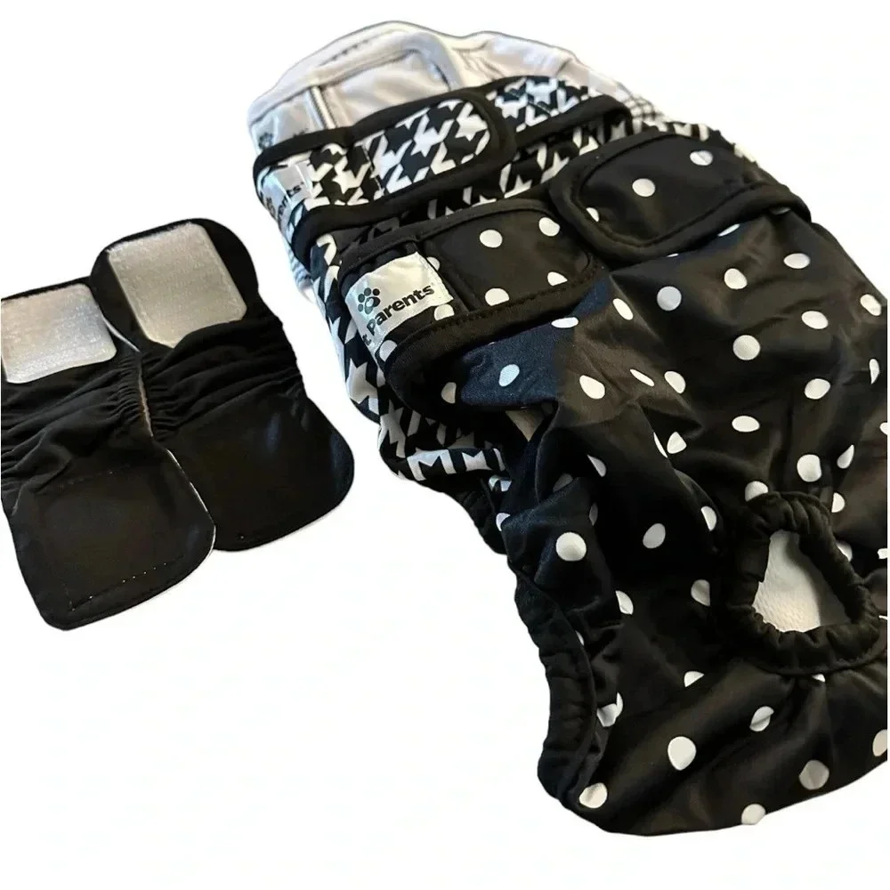 NWB Premium Washable Dog Diapers & Extenders, (3pack) of Male Female Dog Diapers
